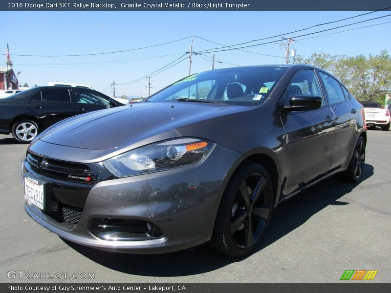 Granite Crystal Metallic / Black/Light Tungsten 2016 Dodge Dart SXT Rallye Blacktop