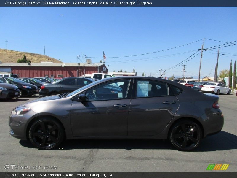 Granite Crystal Metallic / Black/Light Tungsten 2016 Dodge Dart SXT Rallye Blacktop