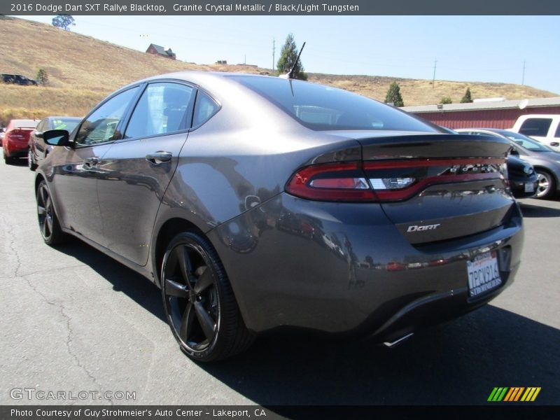 Granite Crystal Metallic / Black/Light Tungsten 2016 Dodge Dart SXT Rallye Blacktop