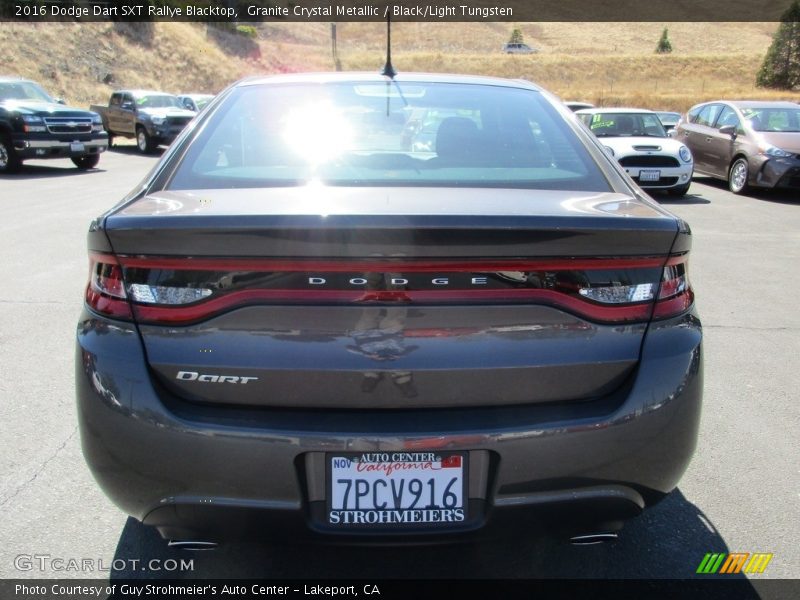 Granite Crystal Metallic / Black/Light Tungsten 2016 Dodge Dart SXT Rallye Blacktop