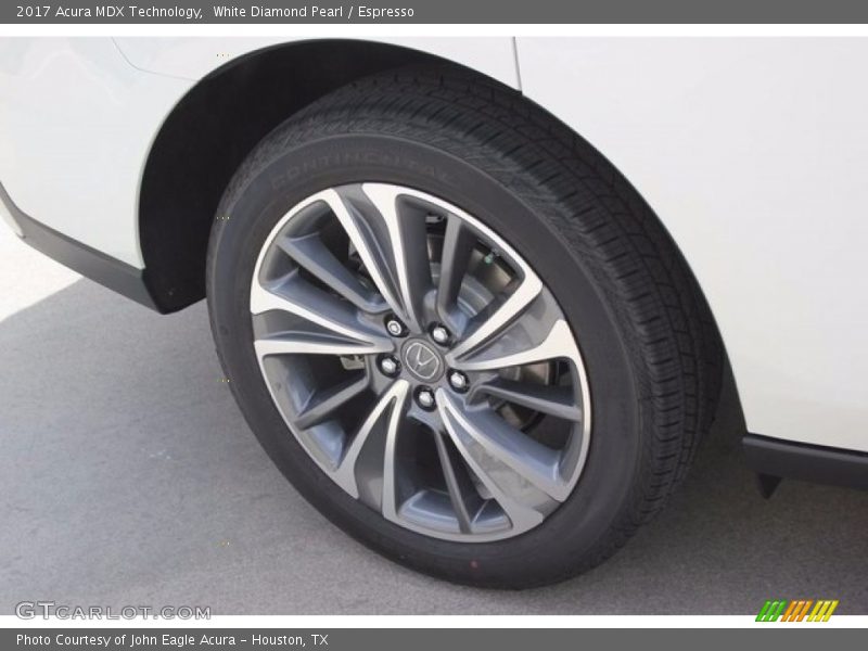White Diamond Pearl / Espresso 2017 Acura MDX Technology