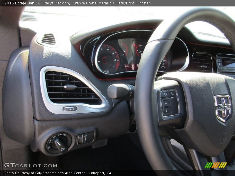 Granite Crystal Metallic / Black/Light Tungsten 2016 Dodge Dart SXT Rallye Blacktop