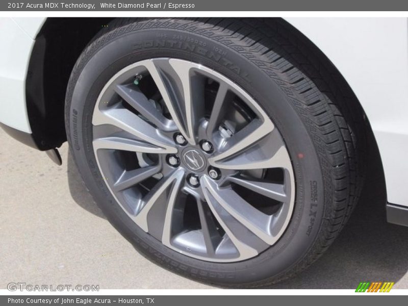 White Diamond Pearl / Espresso 2017 Acura MDX Technology