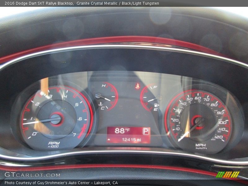 Granite Crystal Metallic / Black/Light Tungsten 2016 Dodge Dart SXT Rallye Blacktop