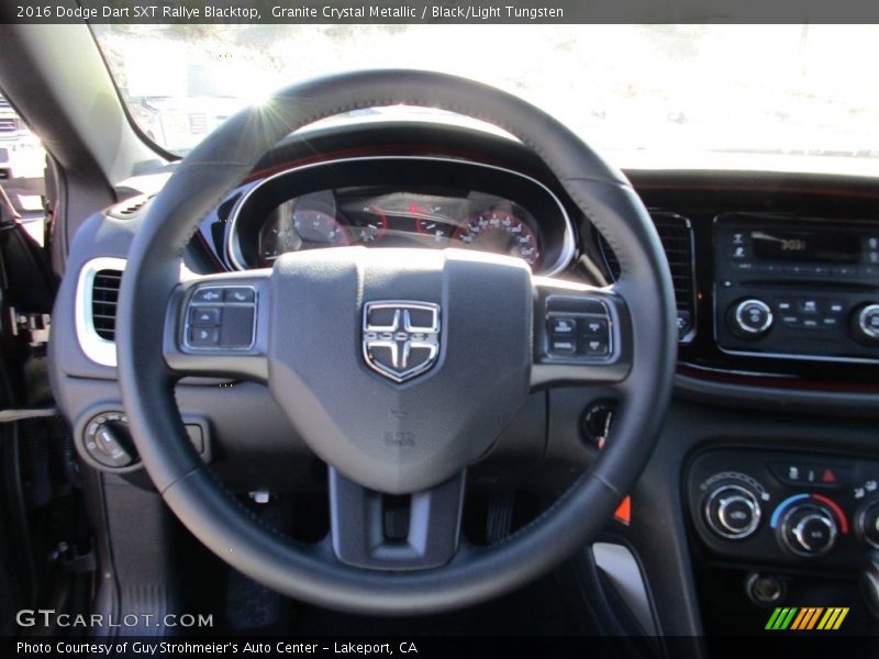 Granite Crystal Metallic / Black/Light Tungsten 2016 Dodge Dart SXT Rallye Blacktop