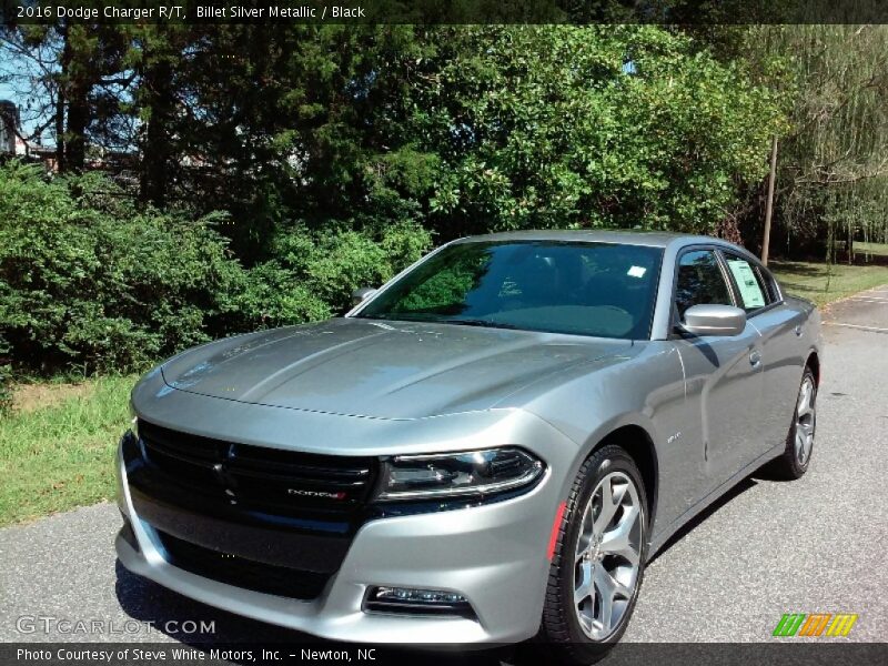 Billet Silver Metallic / Black 2016 Dodge Charger R/T