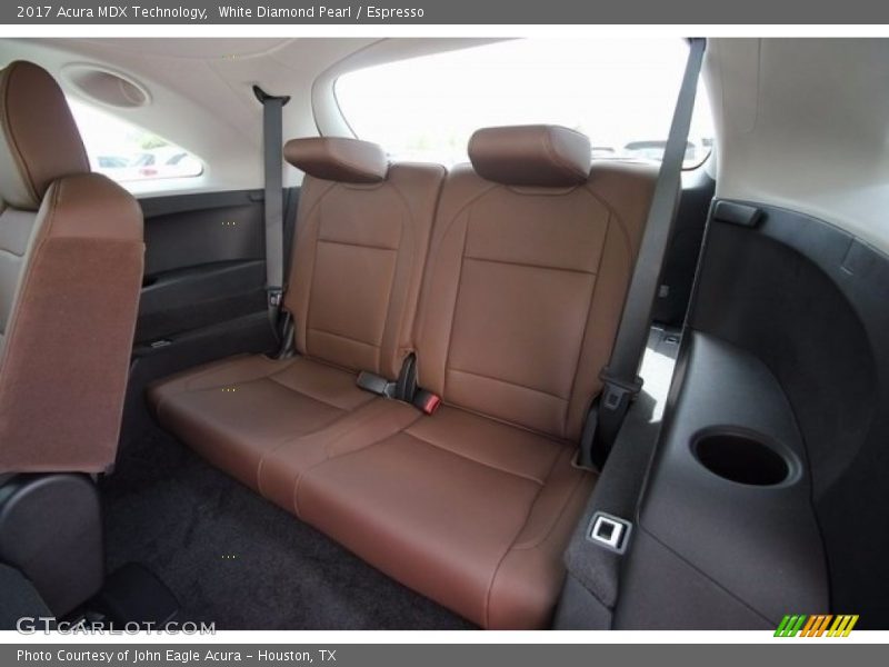 White Diamond Pearl / Espresso 2017 Acura MDX Technology
