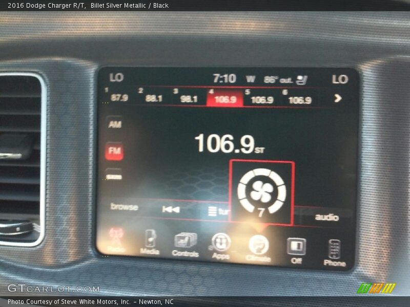 Billet Silver Metallic / Black 2016 Dodge Charger R/T