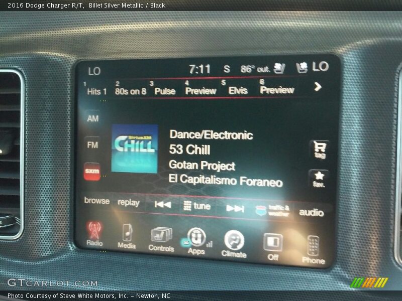 Billet Silver Metallic / Black 2016 Dodge Charger R/T