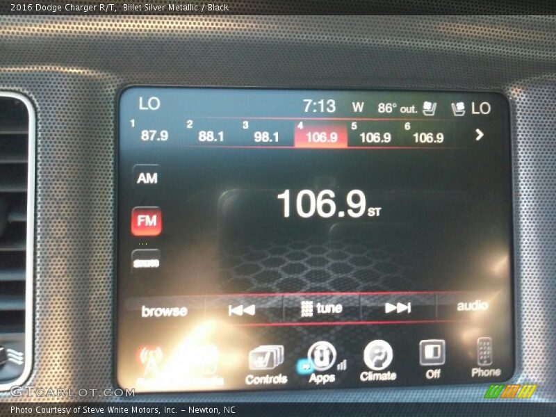 Billet Silver Metallic / Black 2016 Dodge Charger R/T