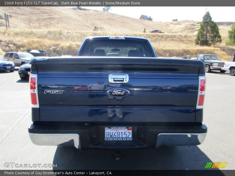 Dark Blue Pearl Metallic / Stone/Medium Stone 2009 Ford F150 XLT SuperCab