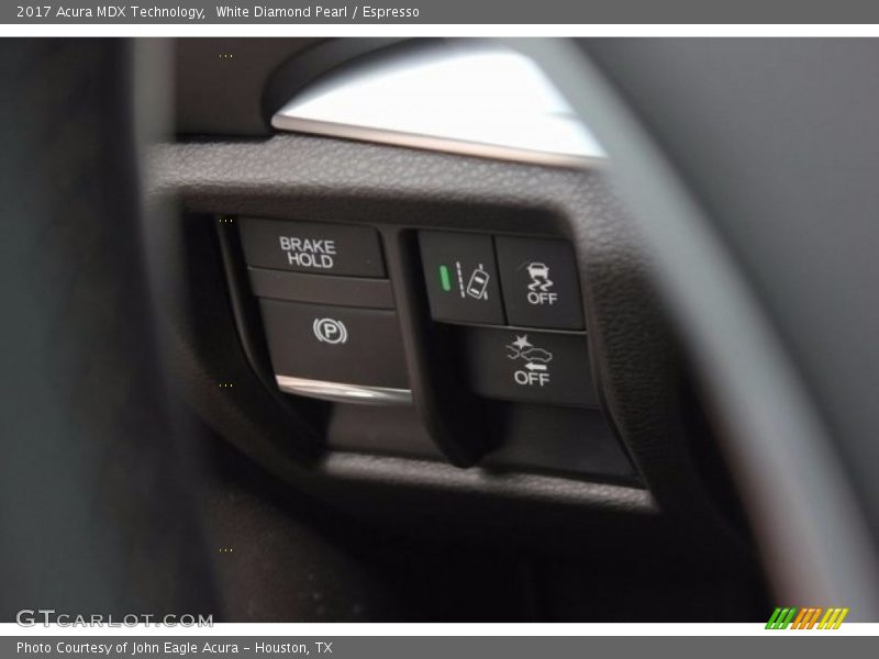 White Diamond Pearl / Espresso 2017 Acura MDX Technology