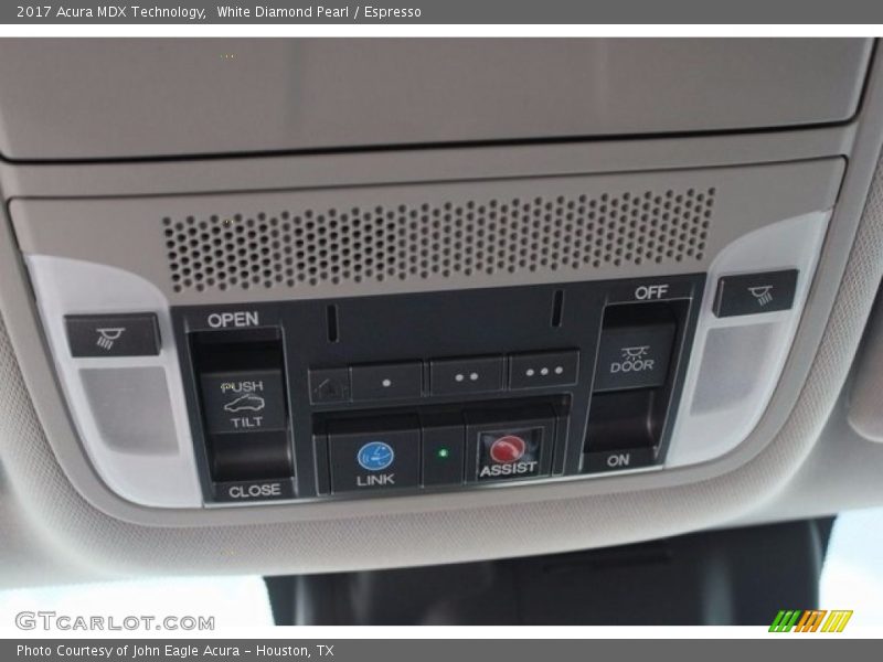 White Diamond Pearl / Espresso 2017 Acura MDX Technology