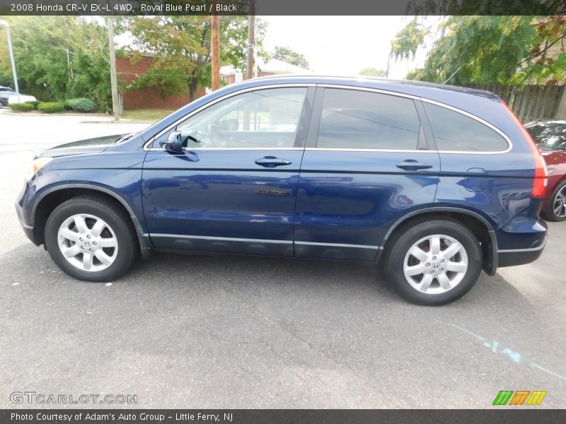 Royal Blue Pearl / Black 2008 Honda CR-V EX-L 4WD