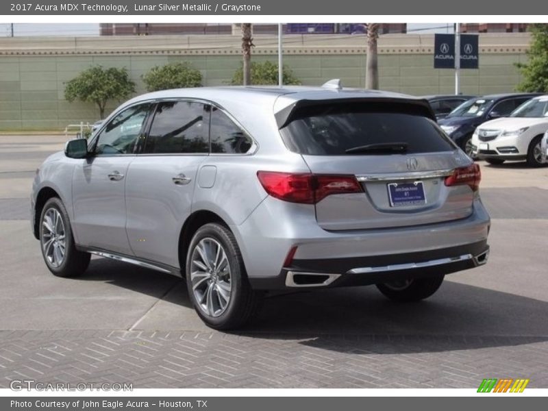 Lunar Silver Metallic / Graystone 2017 Acura MDX Technology