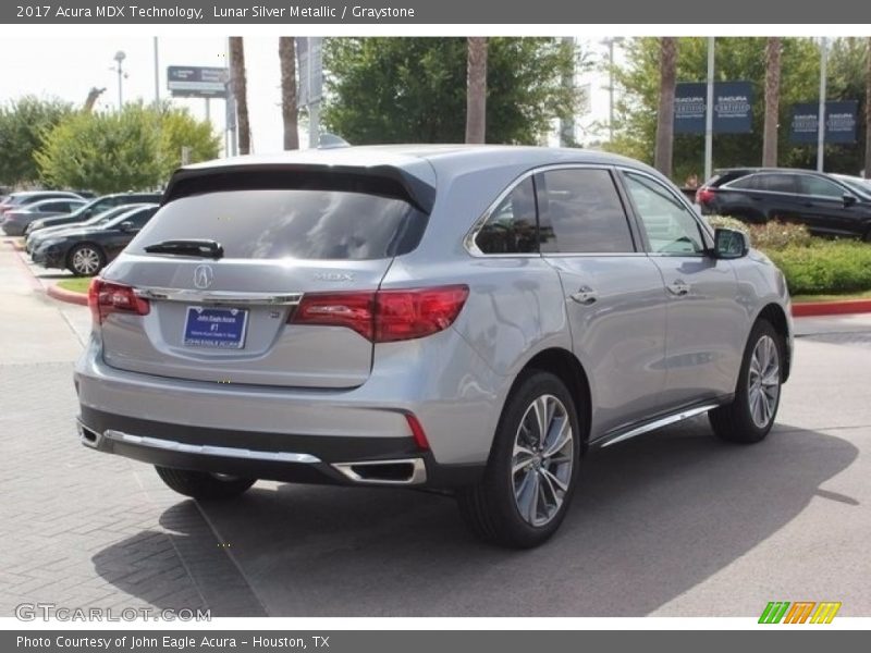 Lunar Silver Metallic / Graystone 2017 Acura MDX Technology