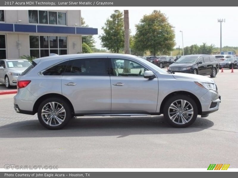 Lunar Silver Metallic / Graystone 2017 Acura MDX Technology