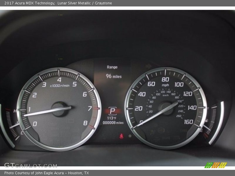 Lunar Silver Metallic / Graystone 2017 Acura MDX Technology