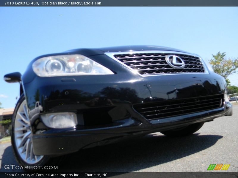 Obsidian Black / Black/Saddle Tan 2010 Lexus LS 460