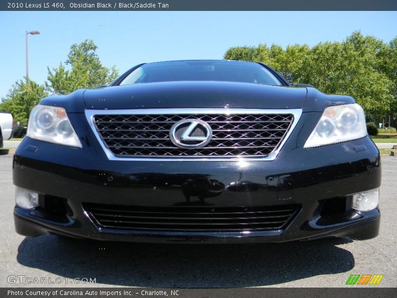 Obsidian Black / Black/Saddle Tan 2010 Lexus LS 460