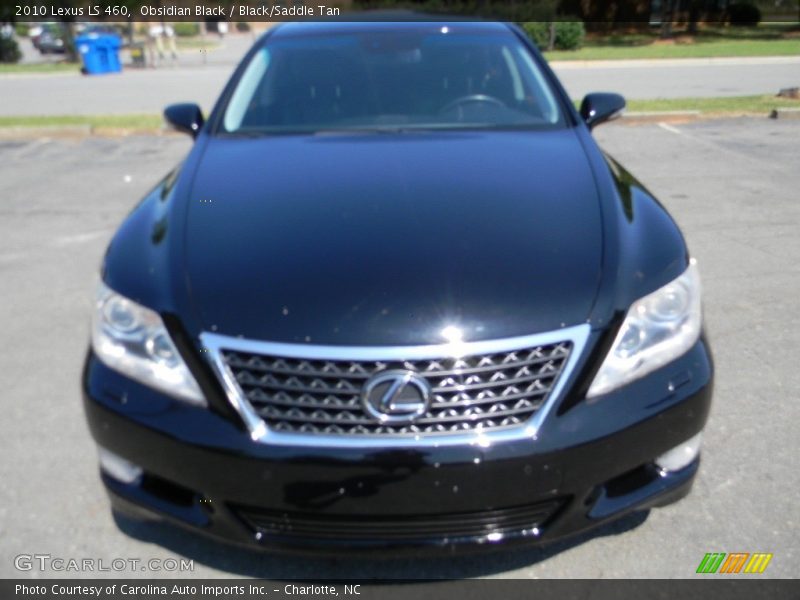 Obsidian Black / Black/Saddle Tan 2010 Lexus LS 460