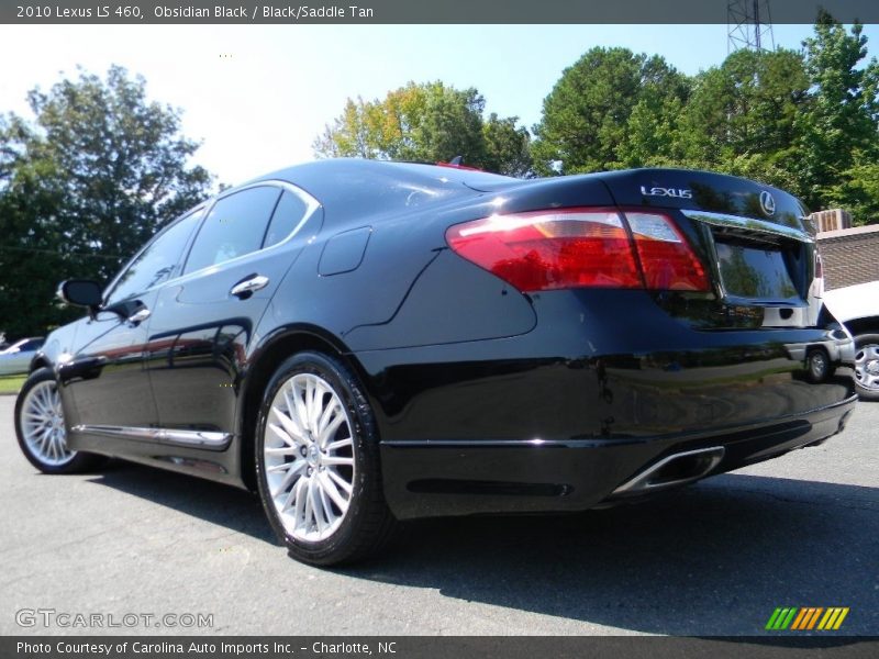 Obsidian Black / Black/Saddle Tan 2010 Lexus LS 460