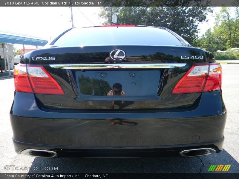 Obsidian Black / Black/Saddle Tan 2010 Lexus LS 460