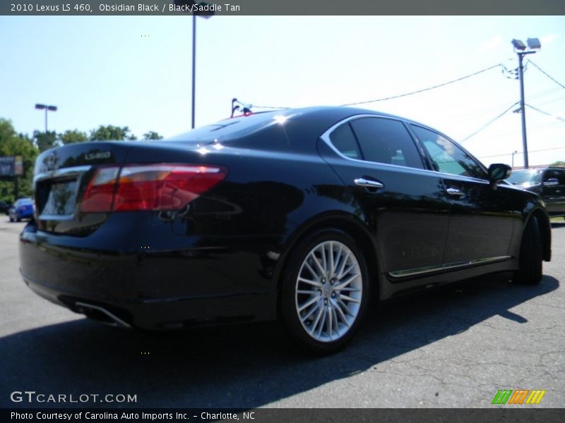 Obsidian Black / Black/Saddle Tan 2010 Lexus LS 460