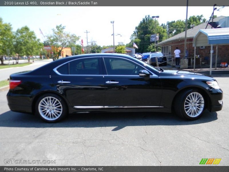 Obsidian Black / Black/Saddle Tan 2010 Lexus LS 460
