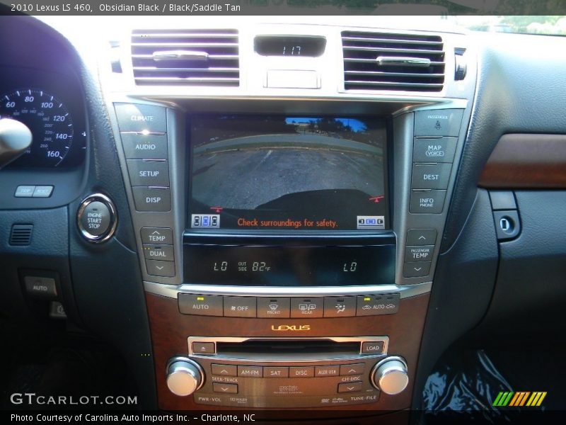 Obsidian Black / Black/Saddle Tan 2010 Lexus LS 460
