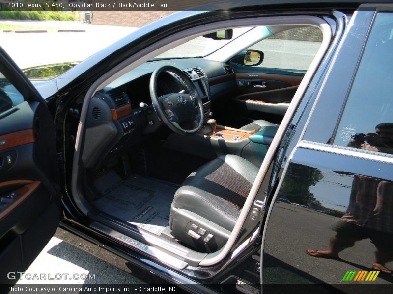 Obsidian Black / Black/Saddle Tan 2010 Lexus LS 460