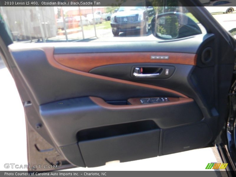 Obsidian Black / Black/Saddle Tan 2010 Lexus LS 460