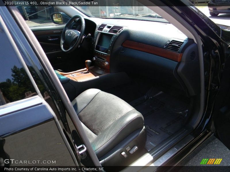 Obsidian Black / Black/Saddle Tan 2010 Lexus LS 460