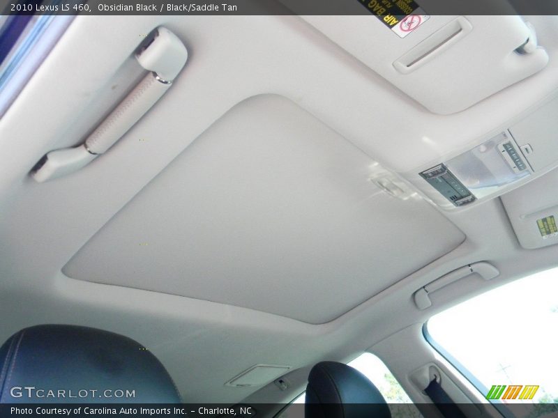 Obsidian Black / Black/Saddle Tan 2010 Lexus LS 460