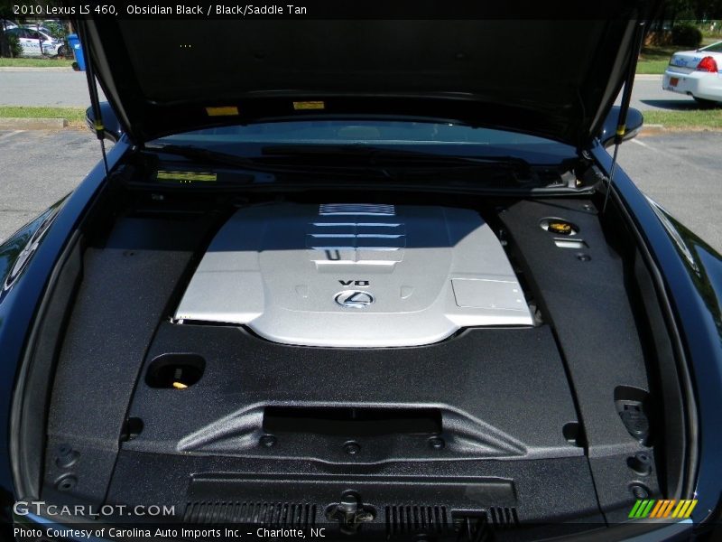 Obsidian Black / Black/Saddle Tan 2010 Lexus LS 460