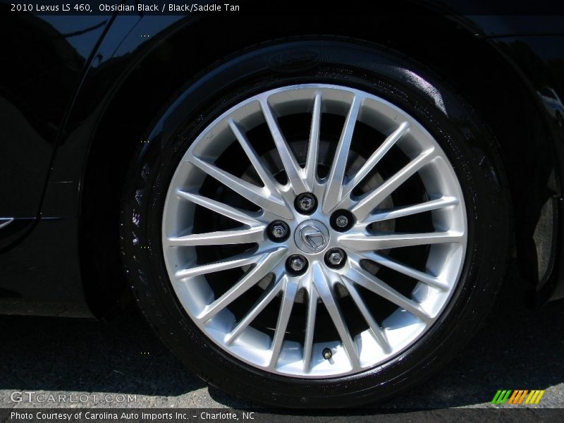 Obsidian Black / Black/Saddle Tan 2010 Lexus LS 460
