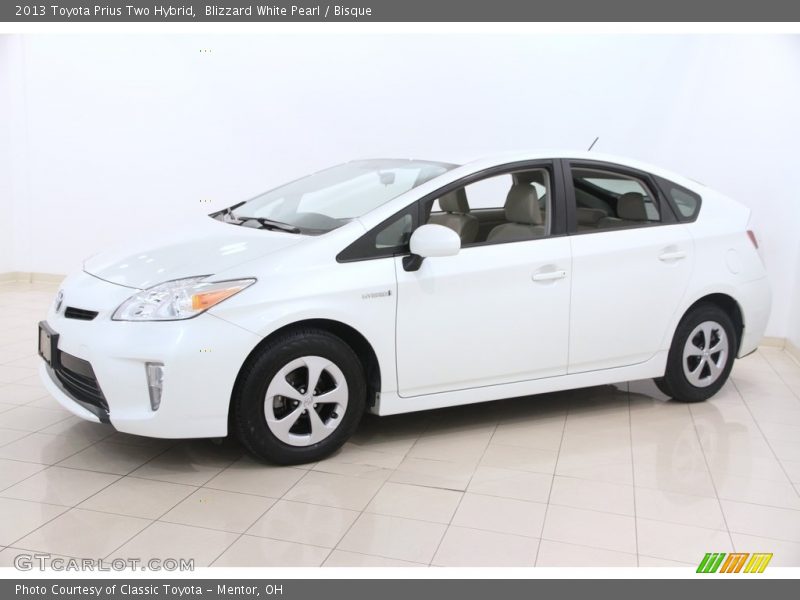 Blizzard White Pearl / Bisque 2013 Toyota Prius Two Hybrid