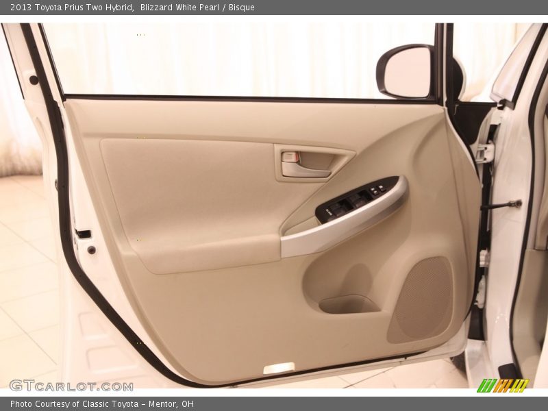 Blizzard White Pearl / Bisque 2013 Toyota Prius Two Hybrid