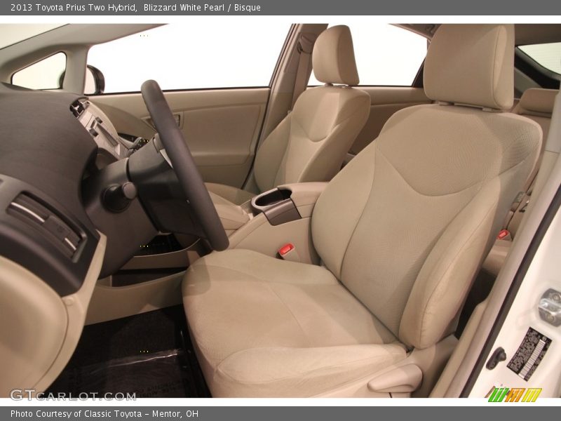 Blizzard White Pearl / Bisque 2013 Toyota Prius Two Hybrid