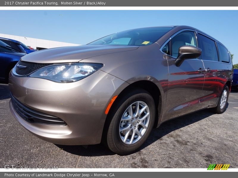 Molten Silver / Black/Alloy 2017 Chrysler Pacifica Touring