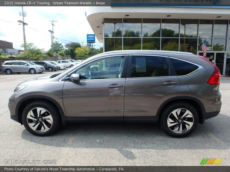 Urban Titanium Metallic / Beige 2015 Honda CR-V Touring