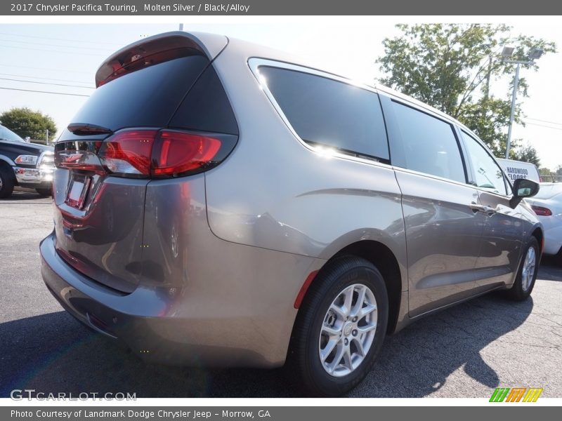 Molten Silver / Black/Alloy 2017 Chrysler Pacifica Touring