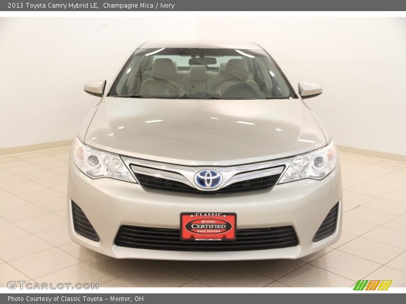 Champagne Mica / Ivory 2013 Toyota Camry Hybrid LE