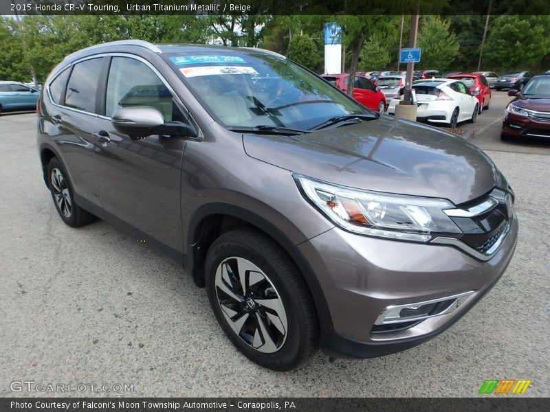 Urban Titanium Metallic / Beige 2015 Honda CR-V Touring