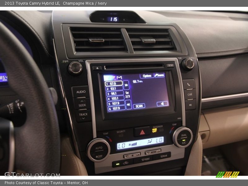Champagne Mica / Ivory 2013 Toyota Camry Hybrid LE