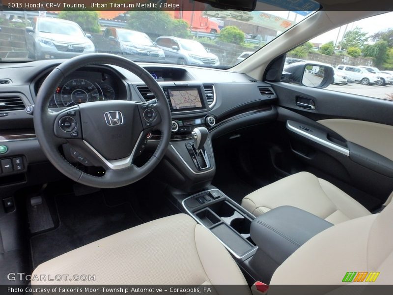 Urban Titanium Metallic / Beige 2015 Honda CR-V Touring