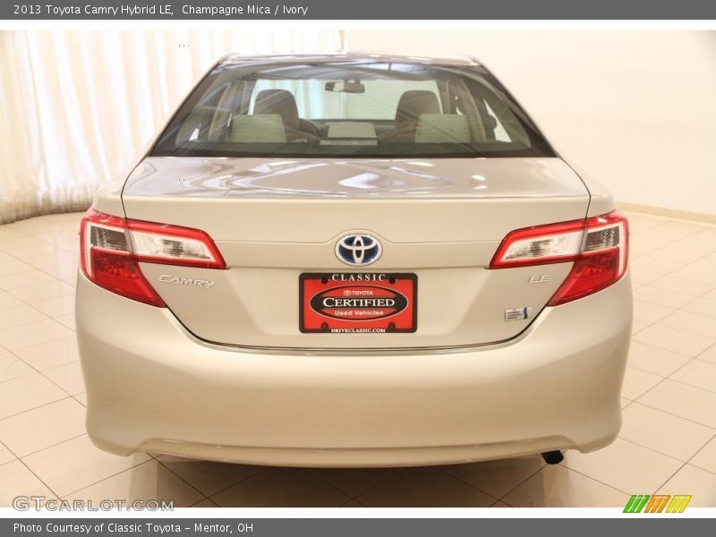 Champagne Mica / Ivory 2013 Toyota Camry Hybrid LE