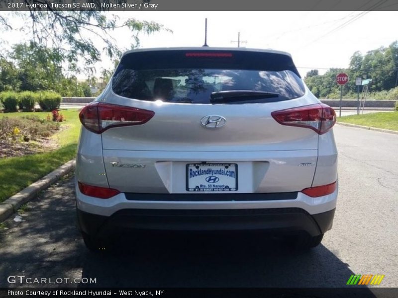 Molten Silver / Gray 2017 Hyundai Tucson SE AWD