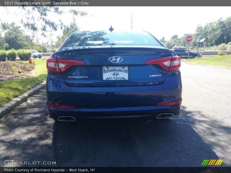 Lakeside Blue / Gray 2017 Hyundai Sonata Sport