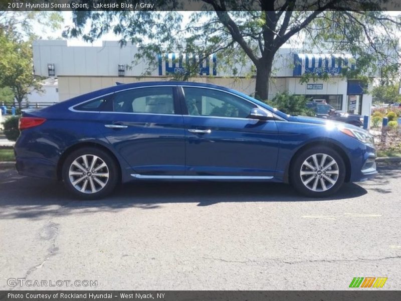 Lakeside Blue / Gray 2017 Hyundai Sonata Sport